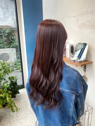 ロング カラー 艶髪/艶カラー/縮毛 /   タキダのヘアスタイル