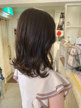 セミロング カラー titian　田中 美名のヘアスタイル