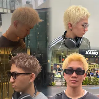 ショート メンズ ⚜️ブリーチ× 透明感✨Hayatoのヘアスタイル