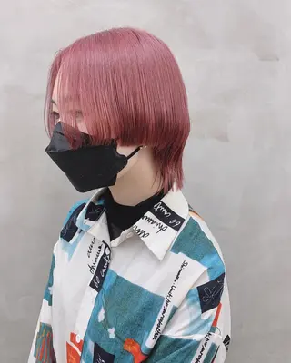 ミディアム カラー ブームボックス所属・🐝ハイトーンカラー hachi🐝のヘアスタイル