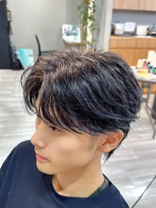 メンズ arika オケシ　リョウダイのヘアスタイル