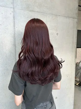ロング カラー ヘアアレンジ 🍎艶モテカラー🍉 カリンのヘアスタイル