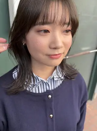 カラー ミディアム 藤野 けいごのヘアスタイル