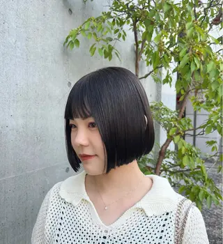 ショート カラー yuuka/ボブ/ダ ブルカラー/髪質改善のヘアスタイル