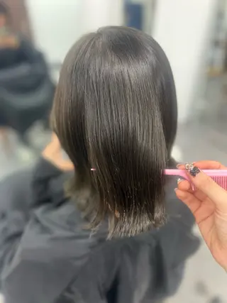 ミディアム 🎀透明感カラー/ 金沢駅 ⠀yui🎀のヘアスタイル