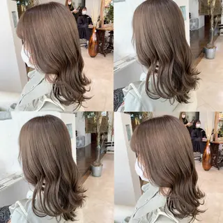 セミロング カラー 💛ハイトーン💛 りむのヘアスタイル