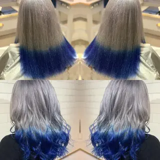 ロング カラー パーマ ヘアアレンジ メンズ キッズ ネイル マツエク・マツパ 髪質改善×ハイトーン 中田啄也のヘアスタイル