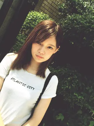 ミディアム カラー 韓国風レイヤー🗝要 暗透カラー📓吉祥寺のヘアスタイル