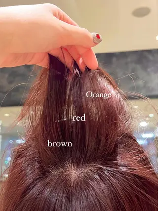 ミディアム カラー 🫧艶髪、暖色カラー 🫧Harukaのヘアスタイル