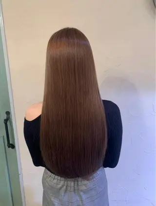 ロング カラー 𝑭𝒖𝒌𝒂🩶 モテ髪×透明感カラーのヘアスタイル