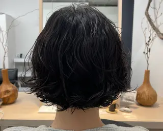 ショート レイヤーパーマ/ ショートパーマ/横浜のヘアスタイル
