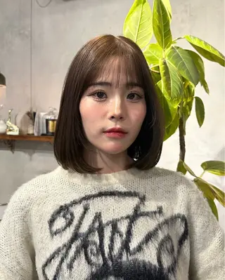 ミディアム カラー riff design labo所属・Fuka 大阪狭山美容室のヘアスタイル