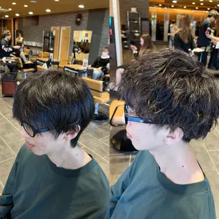 パーマ メンズ ツヤ髪の匠/髪質改善 山本晃太のヘアスタイル