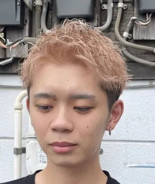 ショート カラー メンズ メンズパーマ特化💈 髙木颯太💈のヘアスタイル