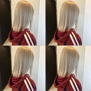 ミディアム カラー 髪質改善 /美髪矯正🫧ゆたかのヘアスタイル