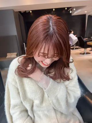 セミロング カラー トレンドと似合わせ/ マンツーマン/西上楓のヘアスタイル