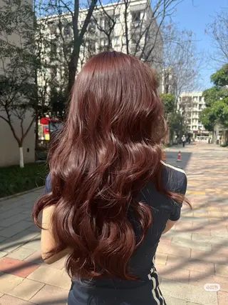 セミロング カラー うる艶韓国ヘア 🤍りんのヘアスタイル