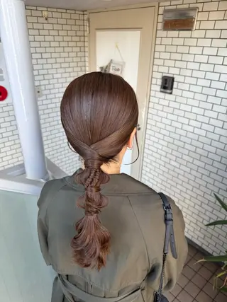 セミロング ヘアアレンジ 褒められヘアメイク /‎ボブ女子🐶みおのヘアスタイル