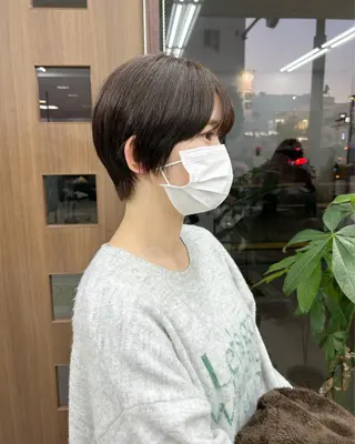 ショート ダブルカラー/韓国 ヘア/さわのあかねのヘアスタイル