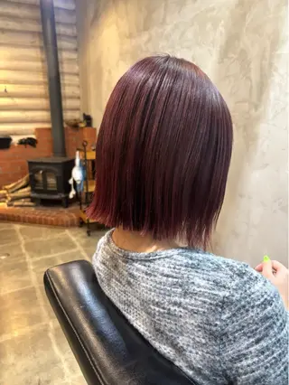 ショート カラー ハイトーン/透明感 カラー🤍こころのヘアスタイル