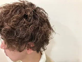 パーマ メンズ 池村美月 @透明感カラーのヘアスタイル