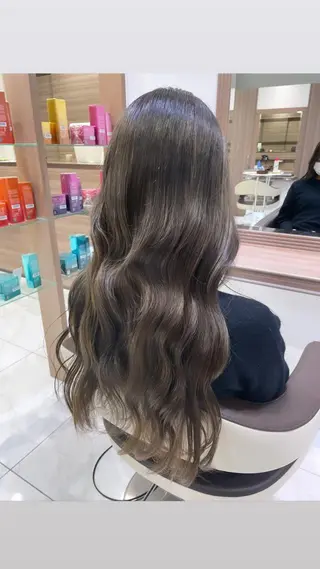 セミロング カラー 菊池 遼/透明感 /韓国レイヤー/艶感のヘアスタイル