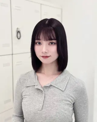 ショート カラー うる艶韓国ヘア 🤍りんのヘアスタイル