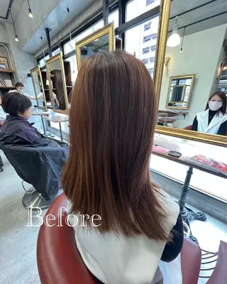 セミロング カラー パーマ オーナースタイリスト 佐藤のヘアスタイル