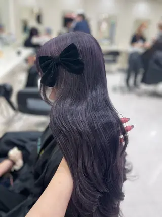 カラー ベージュ・ラベンダー カラー🎀りりのヘアスタイル