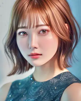 ミディアム カラー 野宮 妃奈乃のヘアスタイル