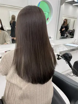 カラー 秋色🤎透け感トレン ドヘア🤎TUNEのヘアスタイル