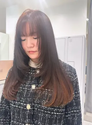 ロング カラー 縮毛矯正/ネイル 🌻ひまわり🌻のヘアスタイル