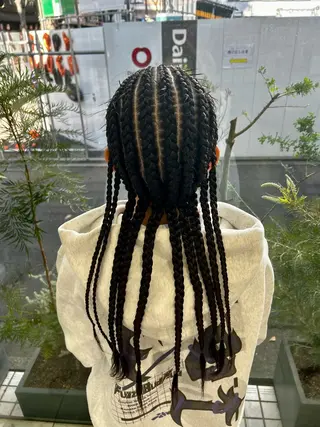 ロング ヘアアレンジ airi🌺特殊ヘア /コーンロウ✨のヘアスタイル