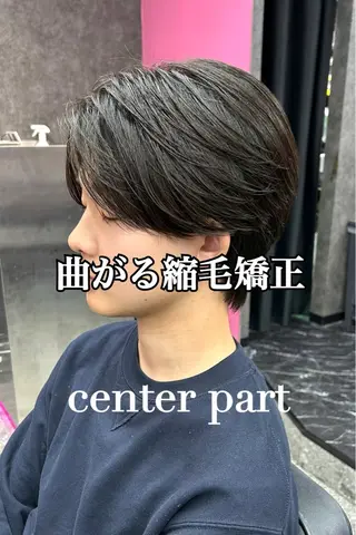 ショート パーマ メンズ メンズ専門 スタイリスト前田雄輝のヘアスタイル