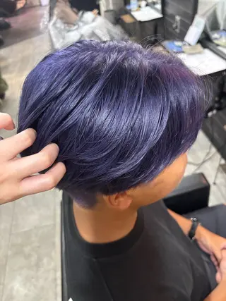 ショート カラー 🌈メンズパーマ🌀 またのあれんのヘアスタイル