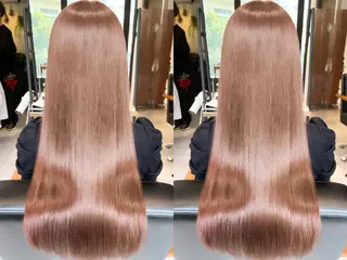 ロング 縮毛矯正・癒し ヘッドスパ🧸心菜のヘアスタイル