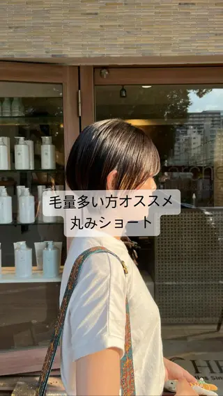 ショート 👑毛流れ、艶髪◉ 縮毛矯正錦糸町ヒガシのヘアスタイル