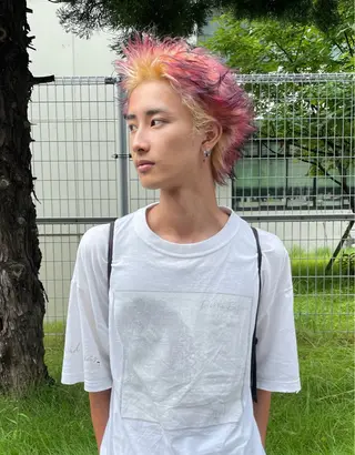 ショート カラー メンズ Pia所属・青木 拓充のヘアスタイル