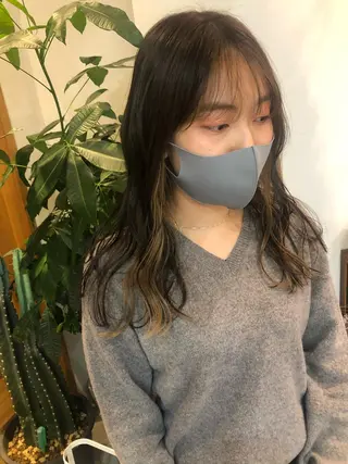 セミロング カラー 中目黒🌼 🌼ハナのヘアスタイル