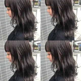 ロング カラー 似合わせ レイヤー須川のヘアスタイル