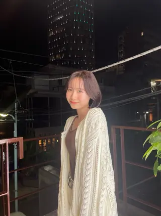 ショート カラー 🎵ぷる艶ハイトーン 柔らかヘア🍅まあやのヘアスタイル