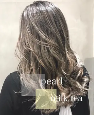 ロング カラー DX SHARE SALON SHIBUYA所属・AKI アキのヘアスタイル