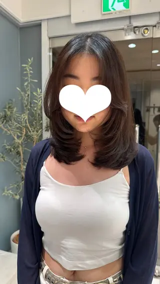 ミディアム hair&make salon vajra（バサラ）所属・外国人風ヘア🦋 小岩来望のヘアスタイル