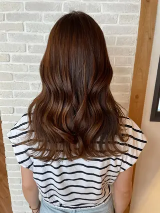 セミロング little×PORTO三宮所属・🧡/艶髪/桑原 拓也/ショート/🧡のヘアスタイル