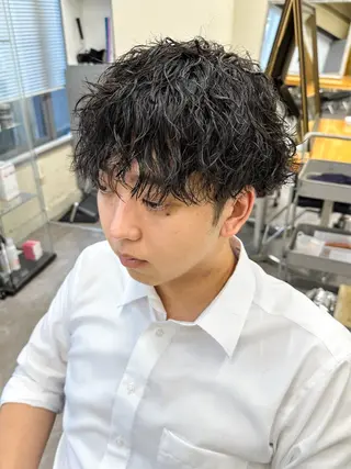 ショート パーマ メンズ warme所属・メンズパーマ メンズ特化ryoのヘアスタイル