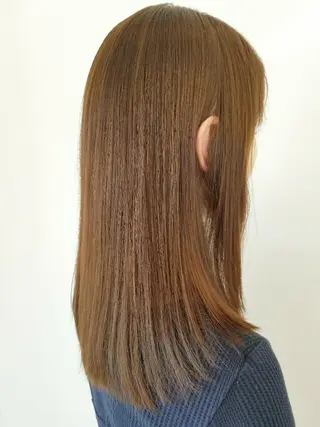 セミロング パーマ 髪質改善/ハイライト 小林秀樹のヘアスタイル