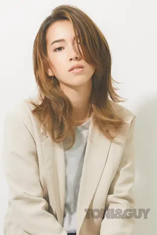 セミロング カラー 橋口 晃典のヘアスタイル