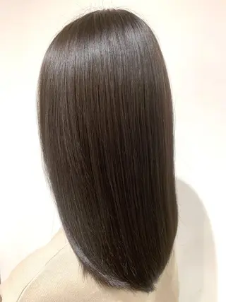 ミディアム 縮毛矯正/髪質改善/ 石橋代智のヘアスタイル