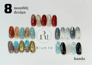 ネイル Rich to半田店所属・榊原 千莉のネイルデザイン