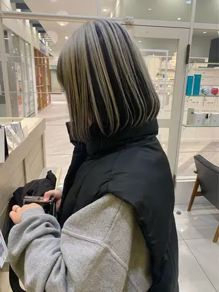 ミディアム カラー Ancheri by flammeum戸塚店所属・ひな/ボブカット/ ブリーチなしWカラーのヘアスタイル